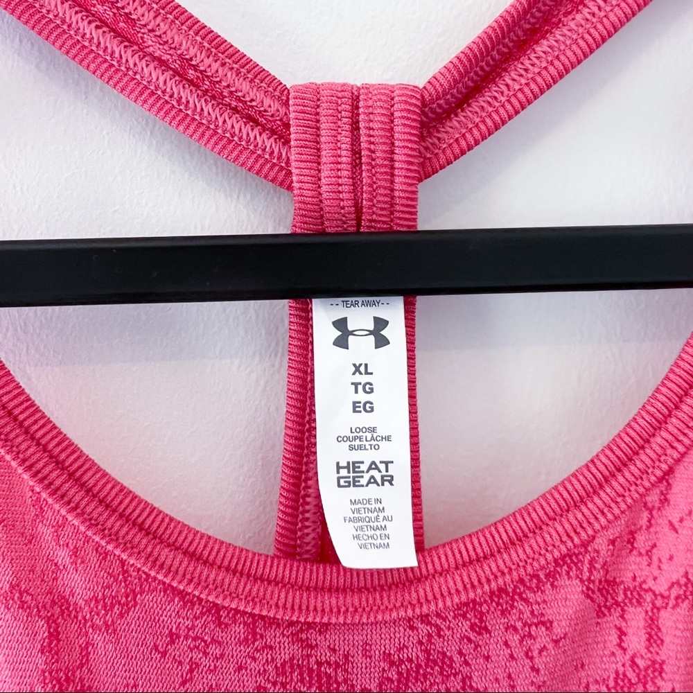 under armour | pink vanish seamless tank top xl - Picture 3 of 7